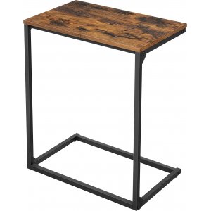 Sören sidobord 55 x 35 cm - Brun/svart - Sidobord & lampbord