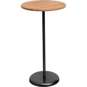 Stylit sidobord Ø40 cm - Svart/ek - Sidobord & lampbord