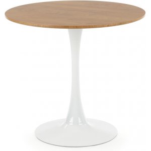 Sumner matbord Ø80 cm - Ek/vit - Ovala & Runda bord