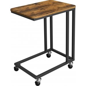 Svante sidobord 50 x 35 cm - Brun/svart - Sidobord & lampbord