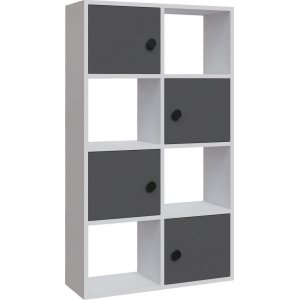 Tasso bokhylla - Vit/antracit - Bokhyllor -Hyllor - Bokhyllor