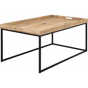 Tessa soffbord 120x70 cm - Trä/svart - Soffbord i trä