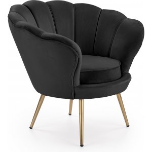 Tiara fåtölj - Svart - Tygfåtöljer