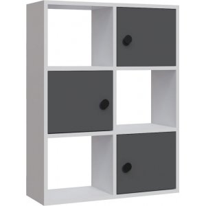 Tilton bokhylla - Vit/antracit - Bokhyllor -Hyllor - Bokhyllor