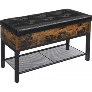 Tomas hallbänk 70 cm - Brun/svart - Sittbänkar