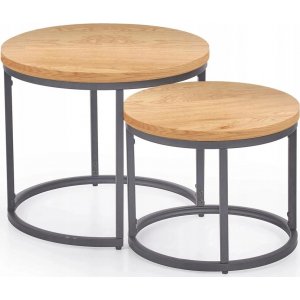 Tore soffbord Ø43/53 cm - Ek - Soffbord