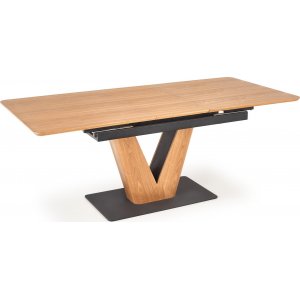 Tozzi matbord 160-200 x 90 cm - Ek/svart - Övriga matbord