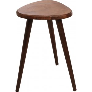 Trident sidobord Ø38 cm - Valnöt - Sidobord & lampbord