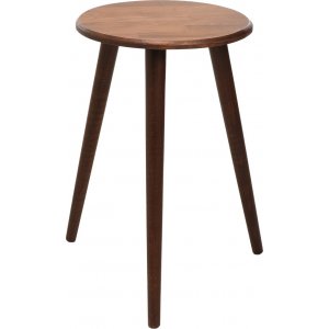 Trojka sidobord Ø40 cm - Valnöt - Sidobord & lampbord