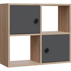 Tuttle bokhylla - Ek/antracit - Bokhyllor -Hyllor - Bokhyllor