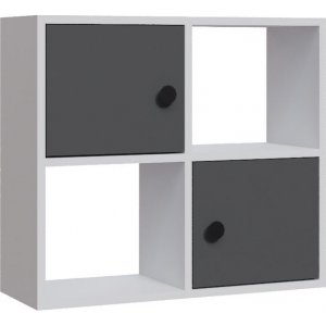 Tuttle bokhylla - Vit/antracit - Bokhyllor -Hyllor - Bokhyllor