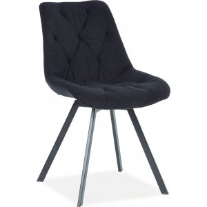 4 st Valente matstol - Svart - Klädda & stoppade stolar