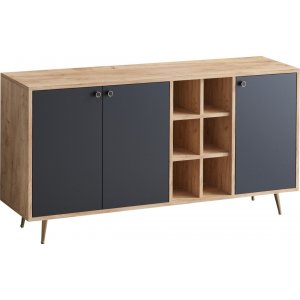 Vickning skänk - Ek/svart - Skänkar & Sideboards -Skänkar & Sideboards - Hyllor & Förvaring