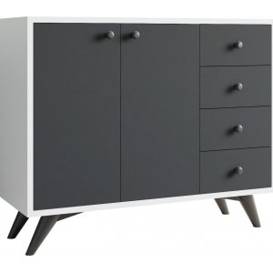 Waga förvaringsmöbel - Vit/antracit - Byråar -Hyllor & Förvaring - Byråar