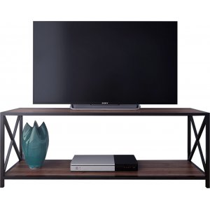 Xena mediabänk - Valnöt/svart - TV-bänkar & mediabänkar -TV-bänkar & mediabänkar - Hyllor & Förvaring