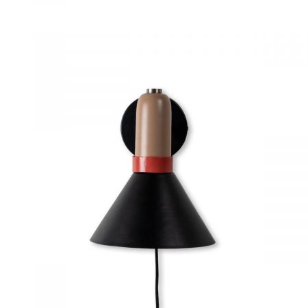 Bild på ByOn Vägglampa Yumi svart/beige från ByOn