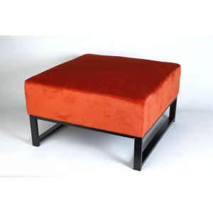 Above pall - Orange sammet - Sittbänkar