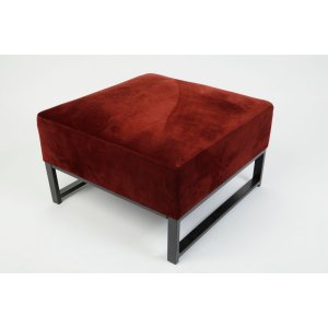 Above pall 72x72 cm - Wienröd sammet - Sittbänkar