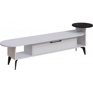 Ada mediabänk - Vit/svart - TV-bänkar & mediabänkar -TV-bänkar & mediabänkar - Hyllor & Förvaring