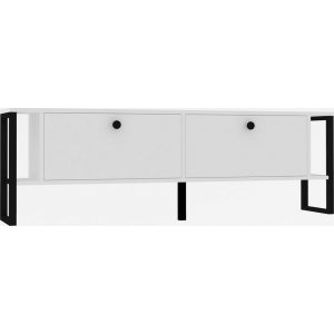 Ahu mediabänk - Vit - TV-bänkar & mediabänkar -TV-bänkar & mediabänkar - Hyllor & Förvaring