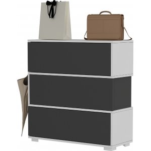 Aris skoskåp - Antracit/vit - Skoskåp -Skoskåp - Hallmöbler