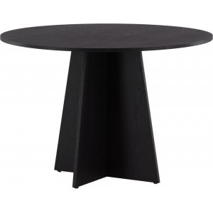 Bootcut matbord Ø110 cm - Svart - Ovala & Runda bord
