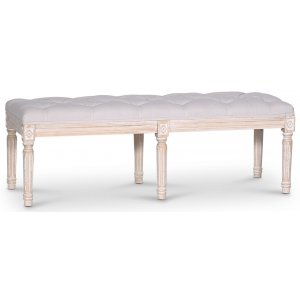Cholet sittbänk Bredd 120 cm - Antik finish / Linne - Sittbänkar