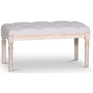 Cholet sittbänk Bredd 80 cm - Antik finish / Linne - Sittbänkar