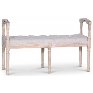 Cholet sittbänk med handtag - Antik finish / Linne - Sittbänkar
