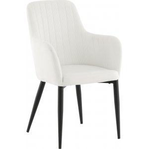 2 st Comfort matstol - Vit - Karmstolar