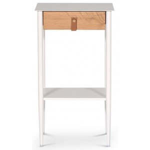 Flash sängbord - Vit/oljad ek - Sängbord -Sovrumsmöbler - Sängbord