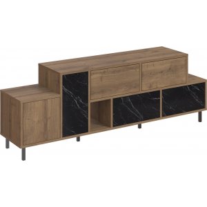 Hermes mediabänk - Brun/svart - TV-bänkar & mediabänkar -TV-bänkar & mediabänkar - Hyllor & Förvaring