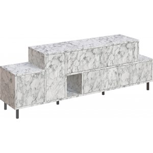 Hermes mediabänk - Vit - TV-bänkar & mediabänkar -TV-bänkar & mediabänkar - Hyllor & Förvaring