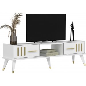 Junes mediabänk - Vit - TV-bänkar & mediabänkar -TV-bänkar & mediabänkar - Hyllor & Förvaring