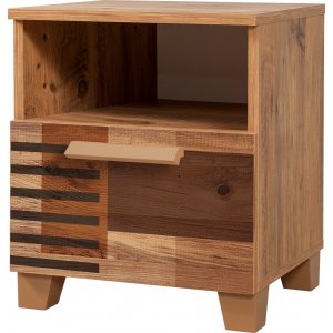 Leva Colorblock sängbord - Furu - Sängbord -Sovrumsmöbler - Sängbord