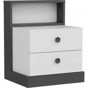 Life sängbord - Antracit/vit - Sängbord -Sovrumsmöbler - Sängbord