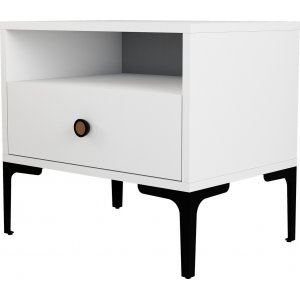 Lizbon sängbord - Vit - Sängbord -Sovrumsmöbler - Sängbord