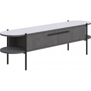 Redding mediabänk - Grå/vit - TV-bänkar & mediabänkar -TV-bänkar & mediabänkar - Hyllor & Förvaring