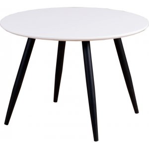 Paradis barnbord Ø60 cm - Vit/svart - Ovala & Runda bord