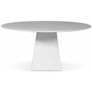 Pegani runt matbord i vit marmor - D150 cm - Ovala & Runda bord