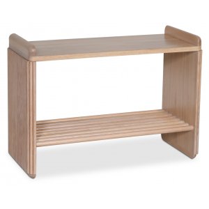 Posh sittbänk med skohylla - Whitewash - Sittbänkar