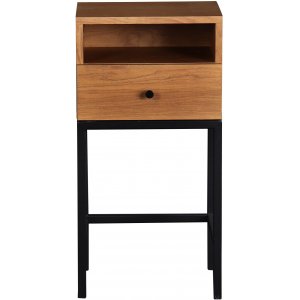 Stilo V.2 sängbord med låda smoked ek - Sängbord -Sovrumsmöbler - Sängbord