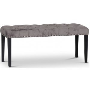 Tuva sittbänk i grå sammet - Sittbänkar