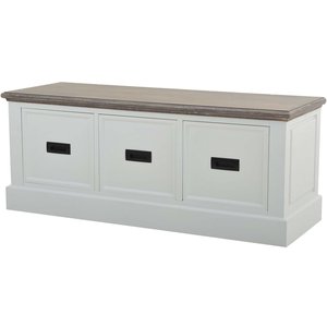 Knight bänk - Vit/grå - Sittbänkar