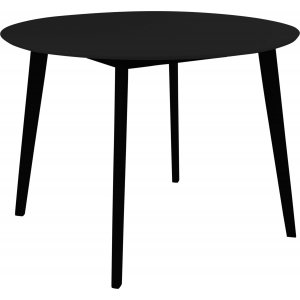 Vojens matbord Ø105 cm - Svart - Ovala & Runda bord