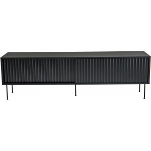 Yumi mediabänk 178 cm - Svart - Svart - TV-bänkar & mediabänkar -TV-bänkar & mediabänkar - Hyllor & Förvaring