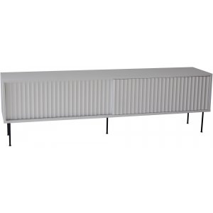 Yumi mediabänk 178 cm - Vit - Svart - TV-bänkar & mediabänkar -TV-bänkar & mediabänkar - Hyllor & Förvaring