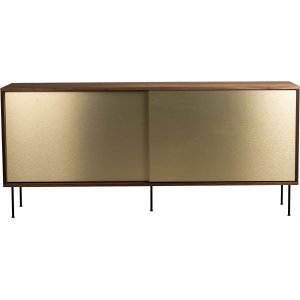 Volume sideboard 178 cm - Valnöt/mässing - Svart - Skänkar & Sideboards -Skänkar & Sideboards - Hyllor & Förvaring