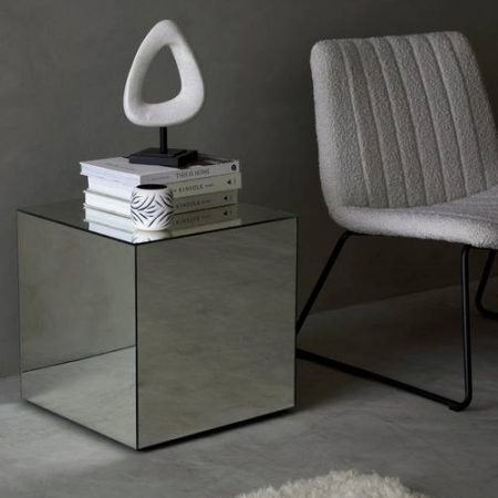 Bild på Sidebord Kub med spegelglas - Ellos