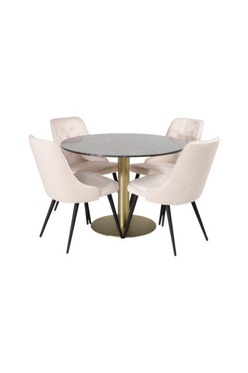 ell_1577645-01_Fs Bild på Matgrupp Espolla bord och 4 st Valleta stolar - Venture Home